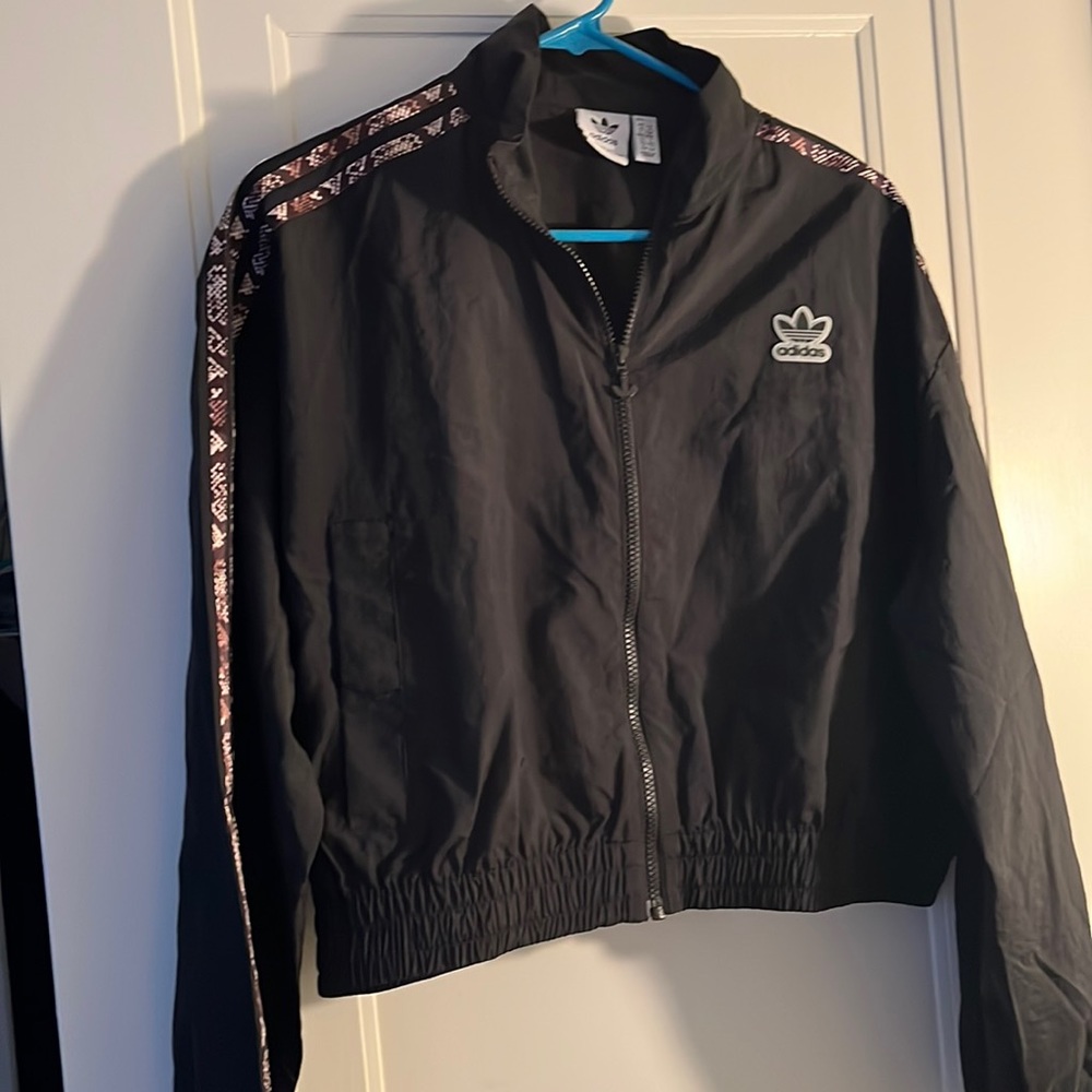 Adidas Crop Track Jacket - Picture 1 of 3